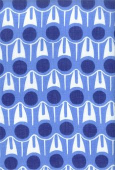 SS11 GRAPHIC-A-RUFFLE UNISEX SKINNY SCARF - BLUE - Other Image